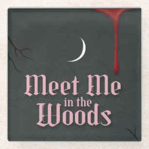 Treffen wir uns im Wald Glasuntersetzer