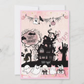 "Treffen wir uns" Kinder Halloween-Trick oder -Beh Einladung (Vorderseite)