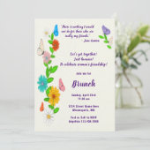 Treffen wir uns, um die Freundschaft der Frauen zu Einladung (Stehend Vorderseite)