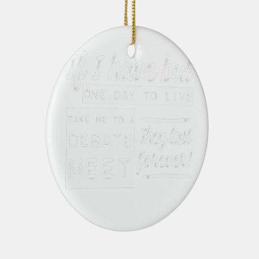 Treffen zur lustigen Debatte Keramik Ornament (Rechts)