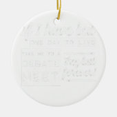 Treffen zur lustigen Debatte Keramik Ornament (Vorne)