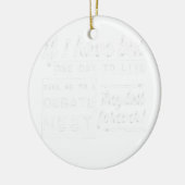 Treffen zur lustigen Debatte Keramik Ornament (Links)