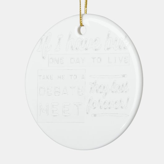 Treffen zur lustigen Debatte Keramik Ornament (Links)