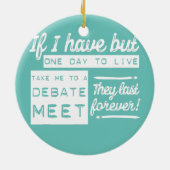 Treffen zur lustigen Debatte Keramik Ornament (Hinten)