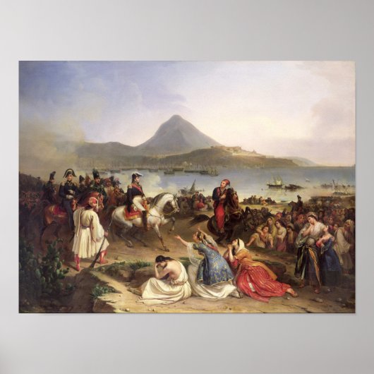 Treffen zwischen General Nicolas Joseph Maison Poster (Vorne)