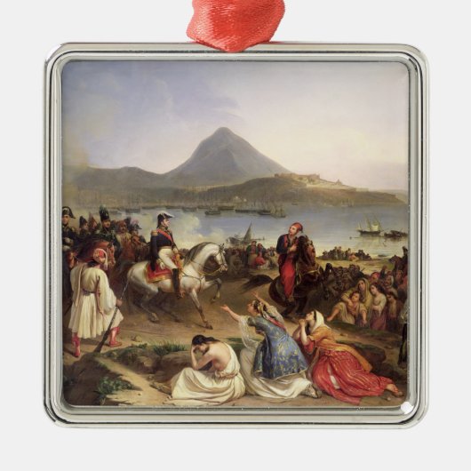 Treffen zwischen General Nicolas Joseph Maison Silbernes Ornament (Vorne)