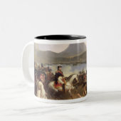 Treffen zwischen General Nicolas Joseph Maison Zweifarbige Tasse (Vorderseite Links)