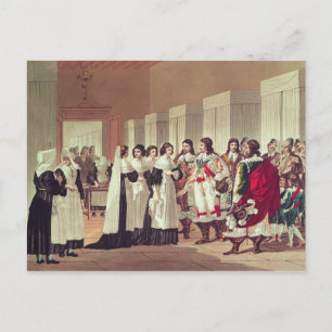 Treffen zwischen Louis XIII Postkarte