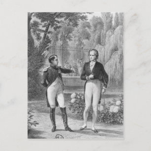 Treffen zwischen Napoleon I. und Benjamin Postkarte