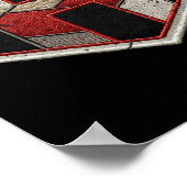 Treffer-Serie Softll Home Plate Patch Poster (Ecke)