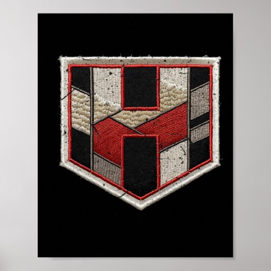 Treffer-Serie Softll Home Plate Patch Poster (Vorne)