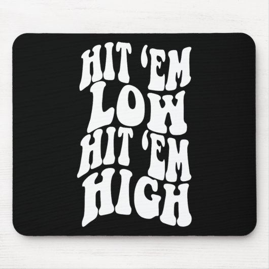 Treffer sie niedrig Treffer sie hoch1 Mousepad (Vorne)