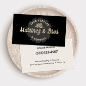 Trefferdienst und -entfernung | Stempelschleifen Visitenkarte