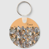 Treffpunkt für Katzen - niedlich Schlüsselanhänger (Vorderseite)