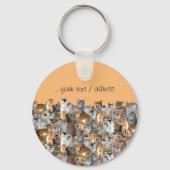 Treffpunkt für Katzen - niedlich Schlüsselanhänger (Rückseite)