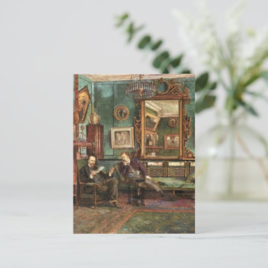 Treffry Dunn Rossetti & Dunton bei 16 Cheyne Walk Postkarte (Stehend Vorderseite)