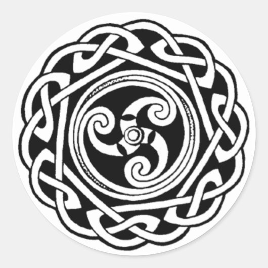 Trefot-Aufkleber Runder Aufkleber (Vorderseite)