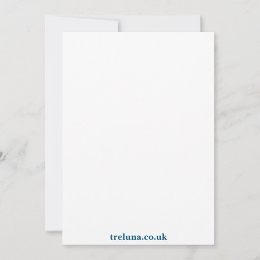 Tregony clocktower card dankeskarte (Rückseite)