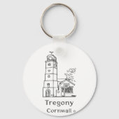 Tregony Clocktower Keyring Schlüsselanhänger (Rückseite)