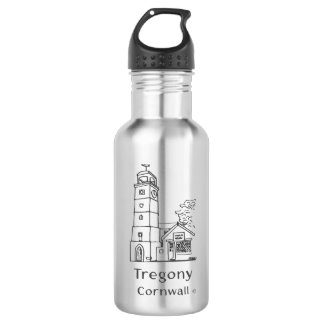 Tregony Uhrturm Wasserflasche