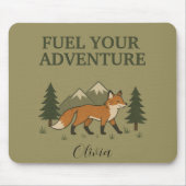 Treib deine Abenteuer-Fuchs-Mauspad an Mousepad (Vorne)