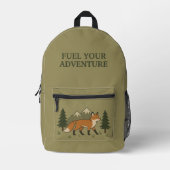 Treib deine Abenteuerlust Fuchs Bedruckter Rucksack (Vorderseite)