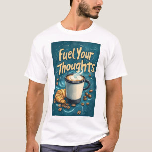 Treib deine Gedanken mit Kaffee und Kreativität an T-Shirt