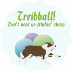 Treibball - braucht kein Stink'n Sheep Freistehende Fotoskulptur<br><div class="desc">Treibball - Need No Stink'n Sheep Cartoon Rot und Weiß australischer Schäferhund genießen den neuen Hundesport Treibball. Treibball - ein lustiger Sport für Herdenhunde in städtischen Umgebungen. Ein lustiger Weg für jeden Hund,  seine Fähigkeiten zu nutzen,  um in einer Umgebung ohne Stress oder Angst zu konkurrieren.</div>