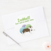 Treibball - braucht kein Stink'n Sheep Runder Aufkleber (Umschlag)