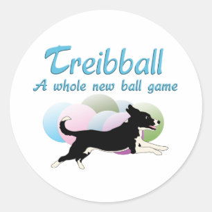 Treibball Runder Aufkleber