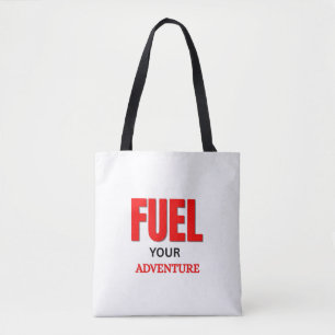 Treibe Dein Abenteuer an – Outdoor-Motorrad-Typogr Tasche