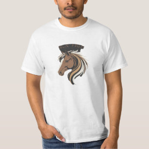 Treibe den Wind Wildpferd Motivations-Shirt T-Shirt