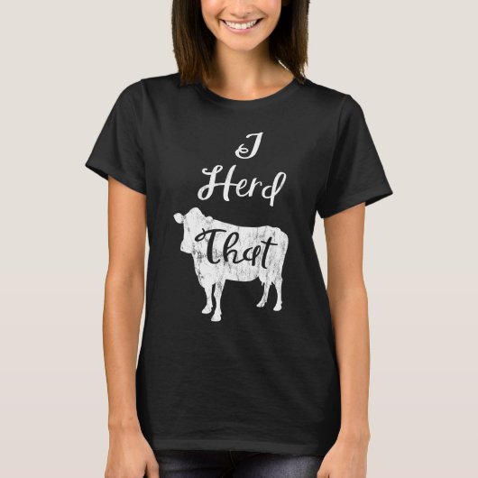 Treibe diese Kuh Farmer Tee (Vorderseite)