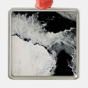 Treibeis im südlichen Ozean Silbernes Ornament