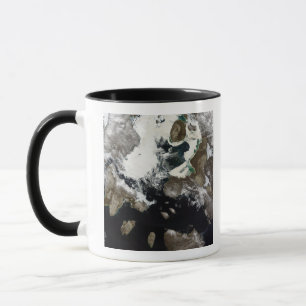 Treibeis und Sediment sichtbar in Nunavut, Kanada Tasse
