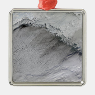 Treibeis- und Wolkenstraßen im Bering-Meer Silbernes Ornament
