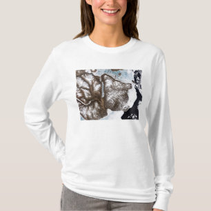 Treibeis zeichnet die Küstenlinie in OstGreenlan T-Shirt