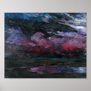 Treibende Schwerewetterwolken Emil Nolde Poster