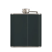 Treibende tiefblaue umhüllte Flasche Flachmann (Rückseite)