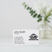 Treibender Lehrer Visitenkarte (Stehend Vorderseite)