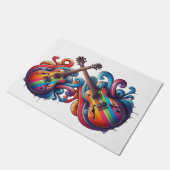 Treibender Sound Wood Wall Art Fußmatte (Schrägansicht)