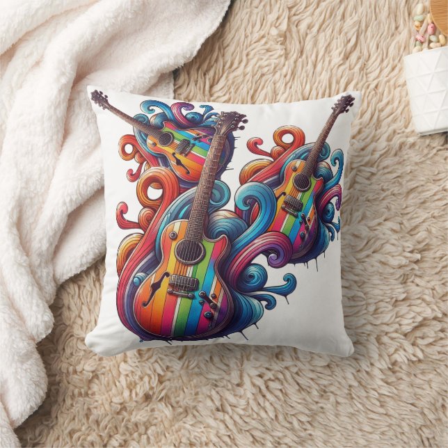 Treibender Sound Wood Wall Art Kissen (Decke)