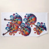 Treibender Sound Wood Wall Art Strandtuch (Vorderseite)