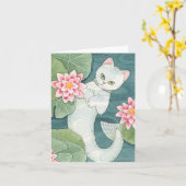 Treibendes mercat notecard karte (Gelbe Blume)