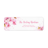 Treibendes Rosa Blütenblatt Romantische Botanik (Vorne)