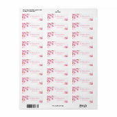 Treibendes Rosa Blütenblatt Romantische Botanik (Vorne)