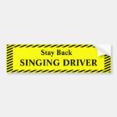Treiber-Autoaufkleber singen Autoaufkleber (Vorne)