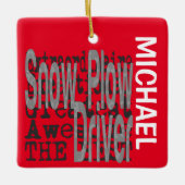 Treiber-Extraordinär-CUSTOM für Schneepflug Keramikornament (Vorderseite)