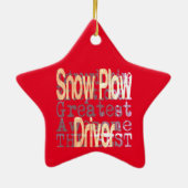 Treiber-Extraordinator für Schneepflug Keramik Ornament (Hinten)