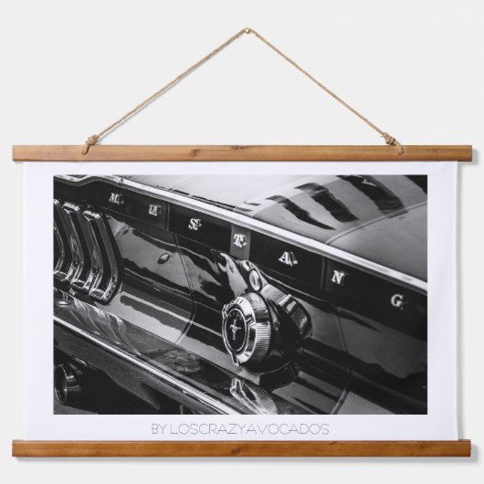 Treiber für alte Muskelkennzeichen Wandteppich Mit Holzrahmen (Vorne)